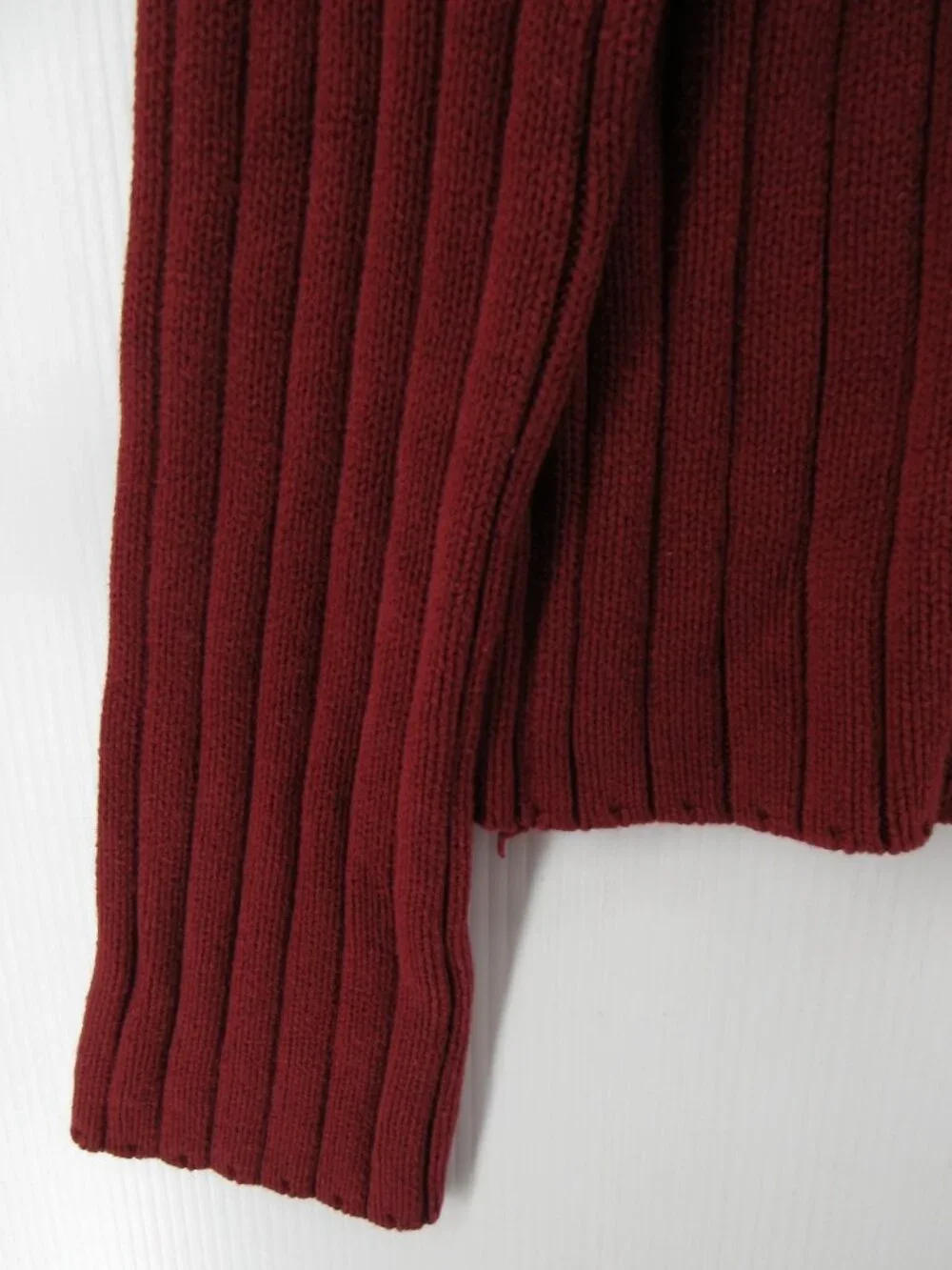 VINTAGE Abercrombie & Fitch Sweater XL Pullover Y2K Ribbed Slim Chunky *
